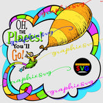 Oh the Places You Will Go, Dr. suess Retro | Dr.Suess book SVG, EPS, PNG