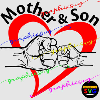Fist Bump SVG, Fist Bump Mother's Day svg, Kid Dad Fist Bump eps, png[all layered file]