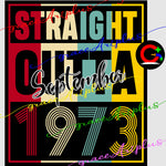 Straight outta Birthday SVG, STRAIGHT OUTTA PNG, EPS. add own year { all layered file by color}