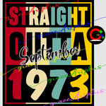 Straight outta Birthday SVG, STRAIGHT OUTTA PNG, EPS. add own year { all layered file by color}
