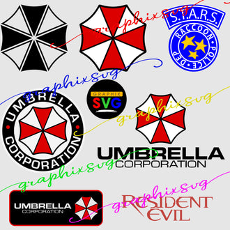 Umbrella Corporation SVG, Umbrella Corporation EPS, Umbrella Corporation PNG, Resident Evil [all layered file]