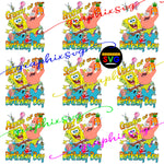 SpongeBob Birthday PNG, SpongeBob Family Birthday Design, Birthday boy PNG file