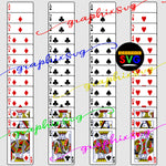 Full Playing Cards Deck Set 2 Layered by Color | svg png eps | vector graphic design
