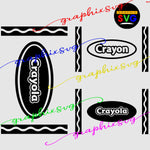 Crayon, Crayola SVG, EPS, PNG, Halloween Crayon Svg { all layered by color}