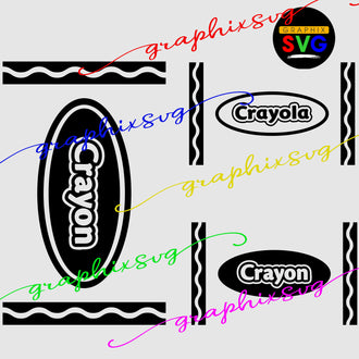 Crayon, Crayola SVG, EPS, PNG, Halloween Crayon Svg { all layered by color}