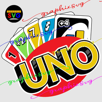 UNO, Girl Uno Birthday Party SVG, EPS, PNG. Girl Uno Family Shirts File { all layered by color}