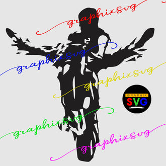 Street Bike, Racing Bike SVG, EPS, PNG. (all layered by color vector file)