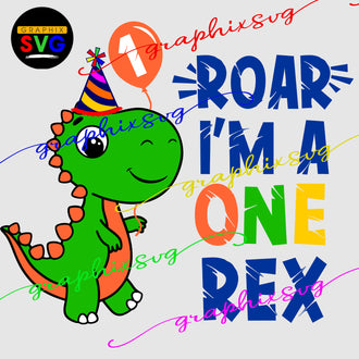 Dinosaur 1st Birthday Boy SVG, EPS, PNG. Bundle Family REX { all layered file by color}