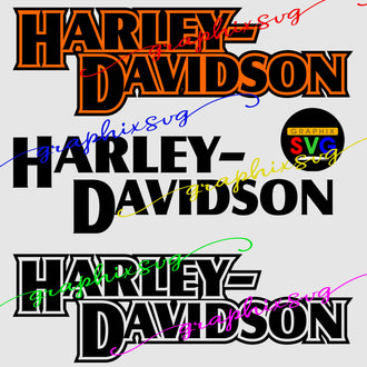 Harley Letter SVG, EPS, PNG. HARLEY DAVIDSON, MOTOR CYCLE, Bike Gas Tank.