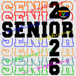 senior 2025 svg bundle , Senior design eps png file [all layered by color]