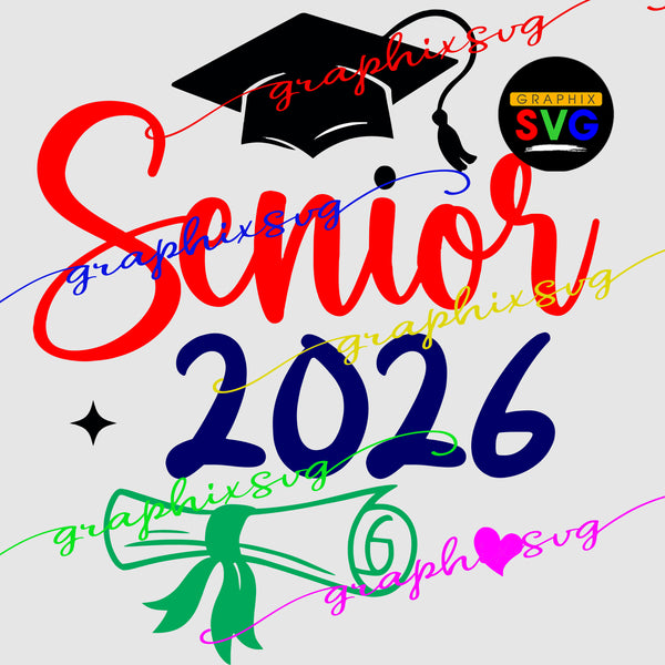 senior 2025 svg bundle , Senior design eps png file [all layered by color]