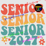 senior 2025 svg bundle , Senior design eps png file [all layered by color]