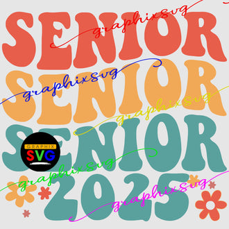 senior 2025 svg bundle , Senior design eps png file [all layered by color]