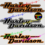 Harley Letter SVG, EPS, PNG. HARLEY DAVIDSON, MOTOR CYCLE, Bike Gas Tank.