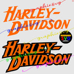 Harley Letter SVG, EPS, PNG. HARLEY DAVIDSON, MOTOR CYCLE, Bike Gas Tank.