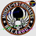 Break Out , Motorcycle Biker SVG, EPS, PNG, Muscle Enthusiasts [all layered by color file]