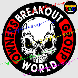 Break Out , Motorcycle Biker SVG, EPS, PNG, Muscle Enthusiasts [all layered by color file]