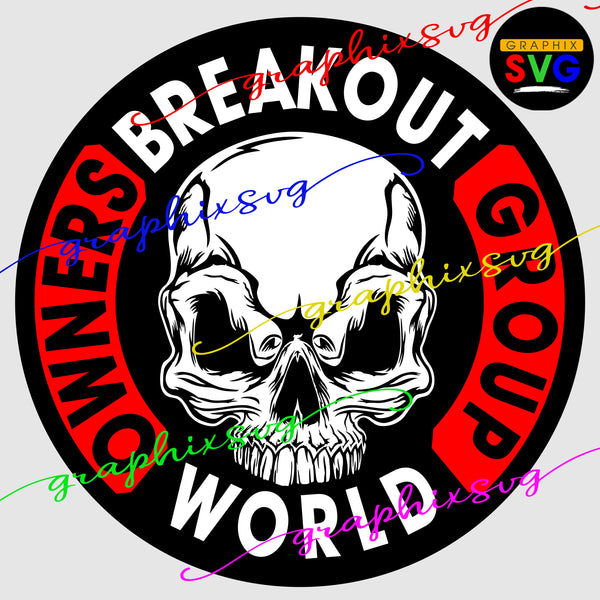 Break Out , Motorcycle Biker SVG, EPS, PNG, Muscle Enthusiasts [all layered by color file]