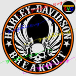 Breakout, Motorcycle Biker SVG, EPS, PNG, Harley Davidson [all layered by color file]