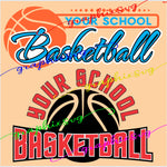 Basketball SVG, Basketball EPS, Basketball PNG, Add your own word [all layered by color vector file]