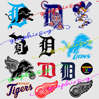 Detroit Sports SVG,Detroit Sports EPS, Detroit Sports PNG. [all layered file]