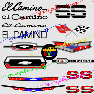 El Camino emblem svg,El Camino emblem eps, El Camino emblem png. SS {layered vector file}