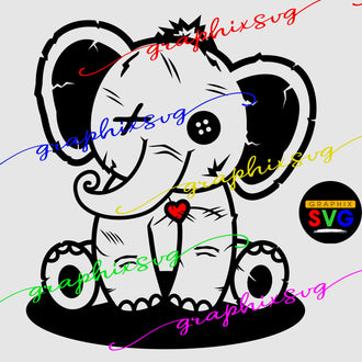 Elephant SVG, Elephant EPS, Elephant PNG. Vintage [all layered file]