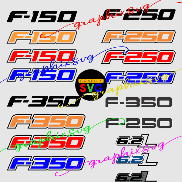 Ford STX SVG, F-150, F-250, F-350, Super Duty, Ford Truck EPS {Download layered vector file}