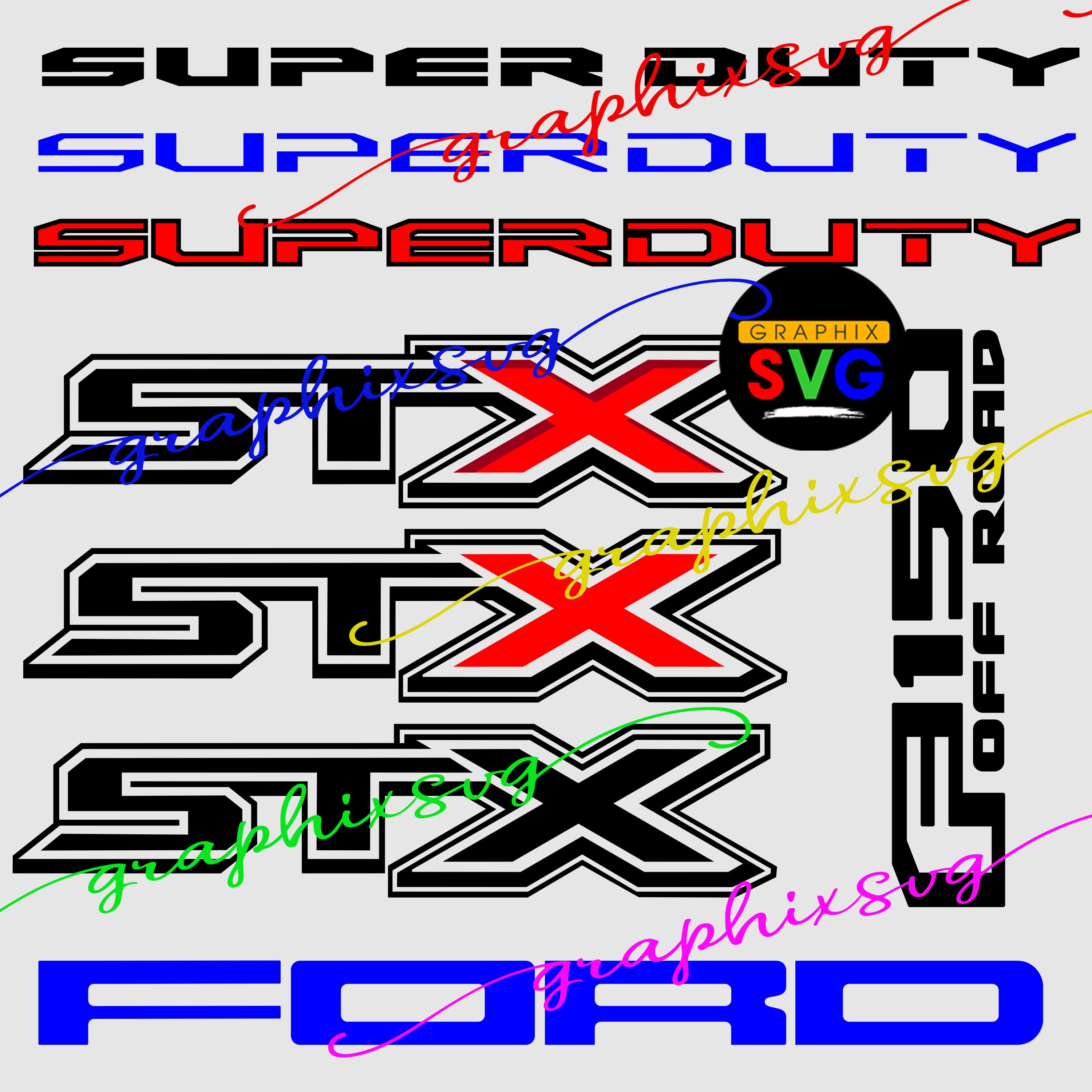 Ford STX SVG, F-150, F-250, F-350, Super Duty, Ford Truck EPS {Downloa ...