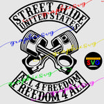 Ride Free Street Glide SVG, EPS, PNG. HARLEY DAVIDSON, MOTOR CYCLE, Bike Rider