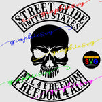 Ride Free Street Glide SVG, EPS, PNG. HARLEY DAVIDSON, MOTOR CYCLE, Bike Rider