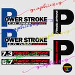 Ford Power Stroke SVG, Ford Power Stroke EPS, Ford Power Stroke PNG.{layered vector file}