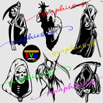 Grim Reaper SVG, Grim Reaper EPS, Grim Reaper PNG [all layered file]