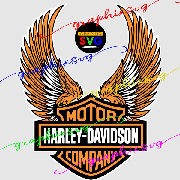 Harley Design Eagle SVG, EPS, PNG.  MOTOR CYCLE, Bike Rider.(all layered file)