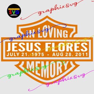 In Loving Memory Motor Cycle SVG, EPS, PNG DESIGN(all layered by color)