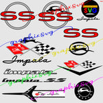 Impala SS emblem svg,Impala SS emblem eps, Impala SS emblem png. {layered vector file}