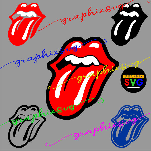 Sexy Lips, Dripping Lips SVG, Rolling Stones Lips EPS, Vampire Teeth PNG [all layered by color file]