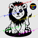 Lion SVG, Lion EPS, Lion PNG. Vintage Lion [all layered file]