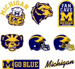 Michigan Wolverines Football SVG, EPS, PNG. (all layered by color vector file)