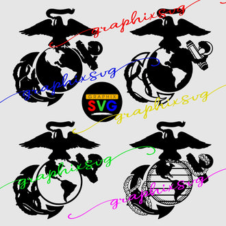 U.S.M.C Emblem, United States Marine Corps SVG, EPS, PNG download file