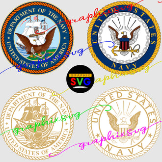 U.S. Navy Eagle, United States Navy SVG, EPS, PNG.(all layered by color vector)