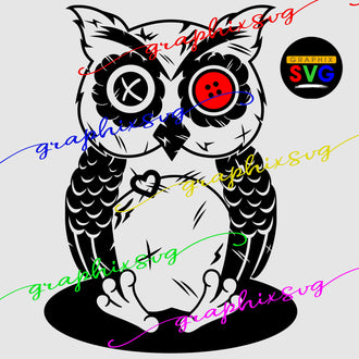 Owl SVG, Owl EPS, Owl PNG, Vintage Owl [all layered file]