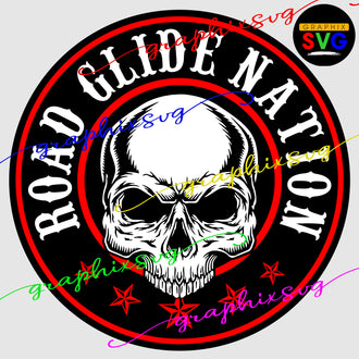 Road Glide , Motorcycle Biker SVG, EPS, PNG. [all layered by color file]