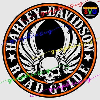 Road Glide, Motorcycle Biker SVG, EPS, PNG, Harley Davidson [all layered by color file]