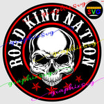 Road King , Motorcycle Biker SVG, EPS, PNG, Muscle Enthusiasts [all layered by color file]