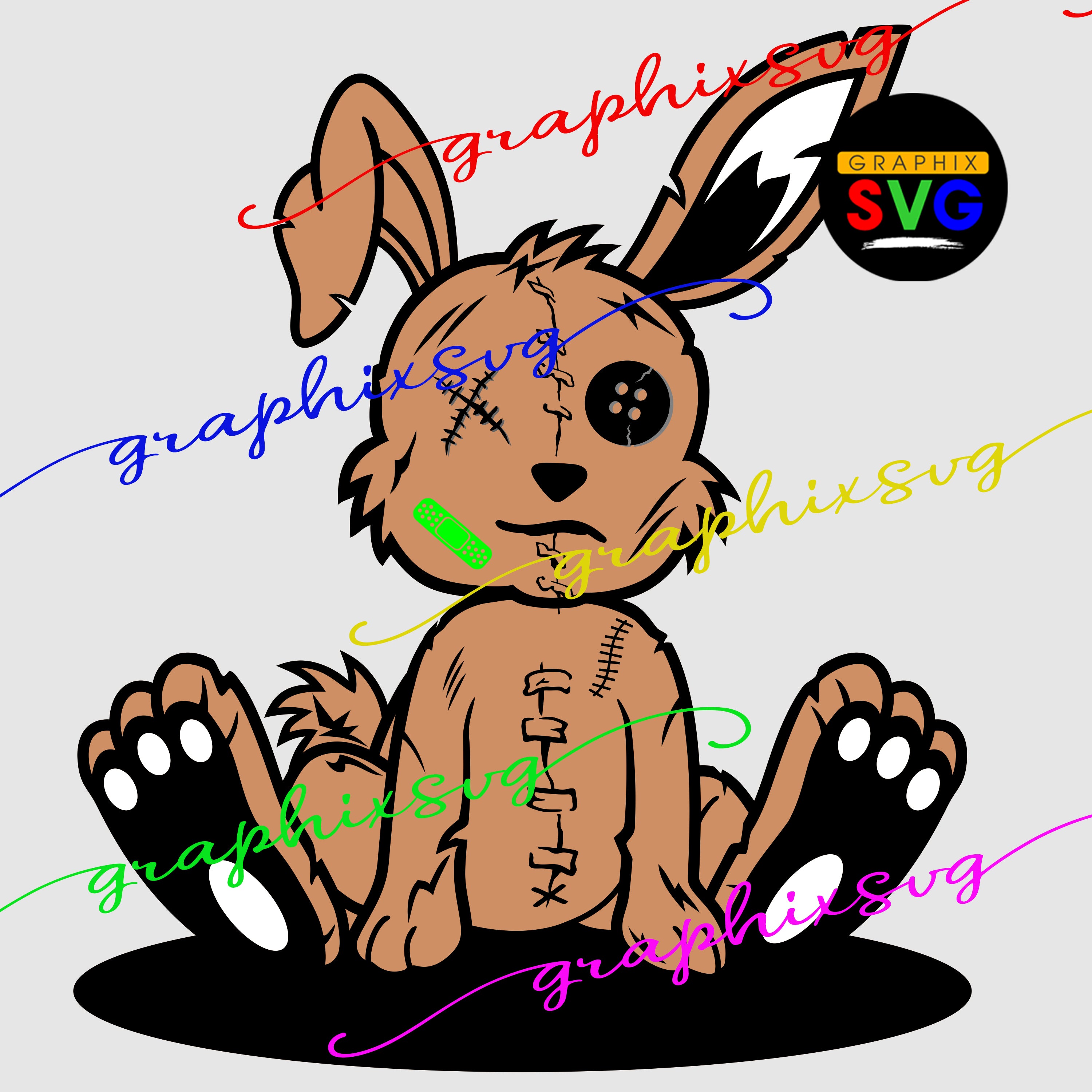 Rabbit SVG, Rabbit EPS, Rabbit PNG. Vintage Rabbit, Bunny [all layered ...