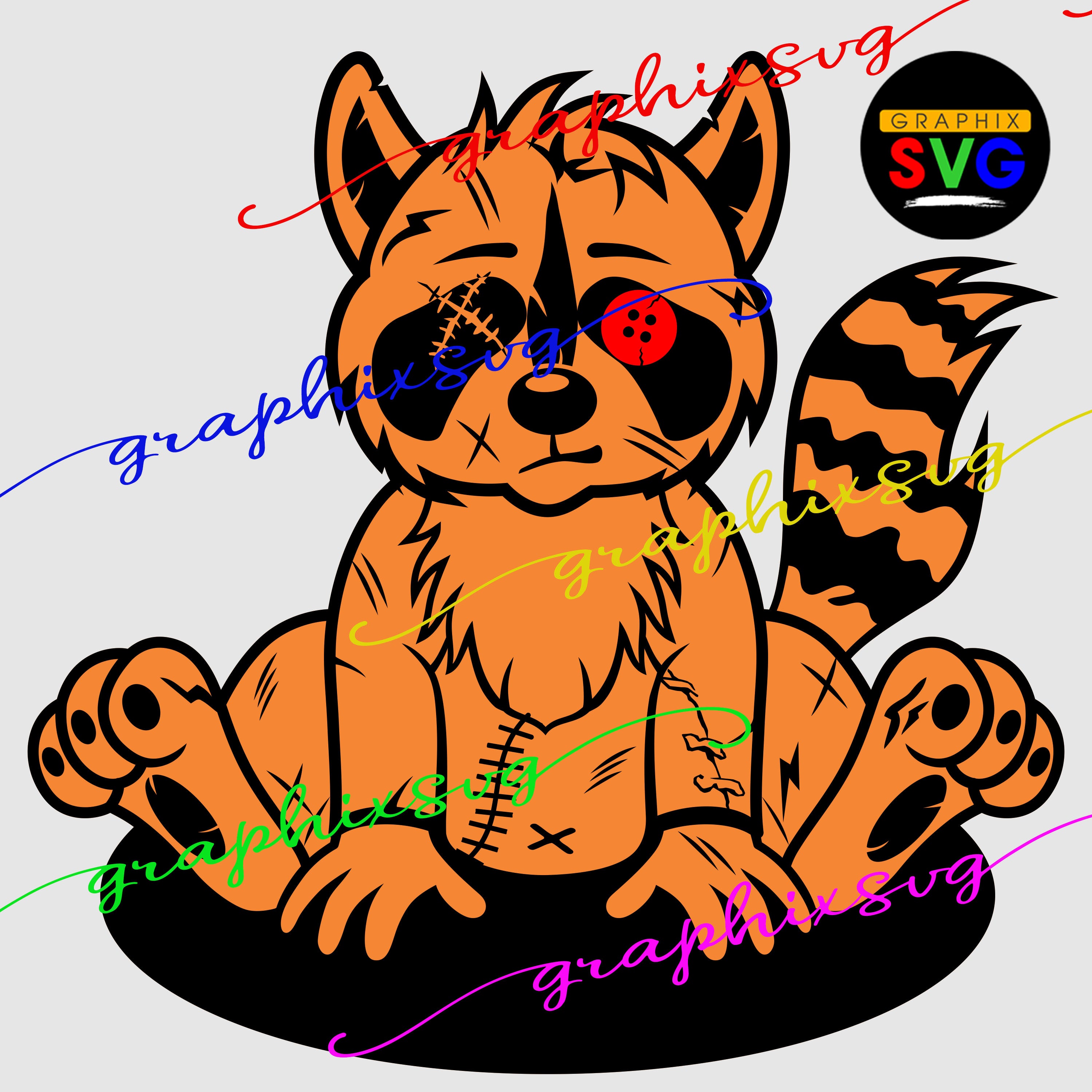 Svg Racoon Rabid Raccoon SVG, Raccoon EPS, Raccoon PNG. Vintage Raccoon [all layered fi ...