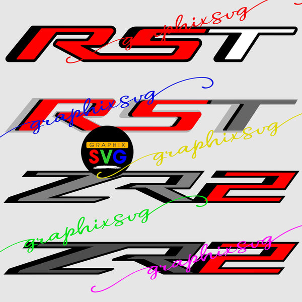 Silverado SVG, RST, ZR2 EPS, Duramax, Chevy Truck png {layered vector file}