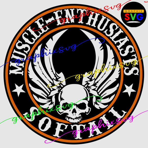 Softail, Motorcycle Biker SVG, EPS, PNG, Muscle Enthusiasts [all layered by color file]