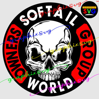 Softail, Motorcycle Biker SVG, EPS, PNG, Muscle Enthusiasts [all layered by color file]